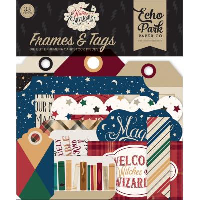Echo Park Witches & Wizards Die Cuts - Frames & Tags